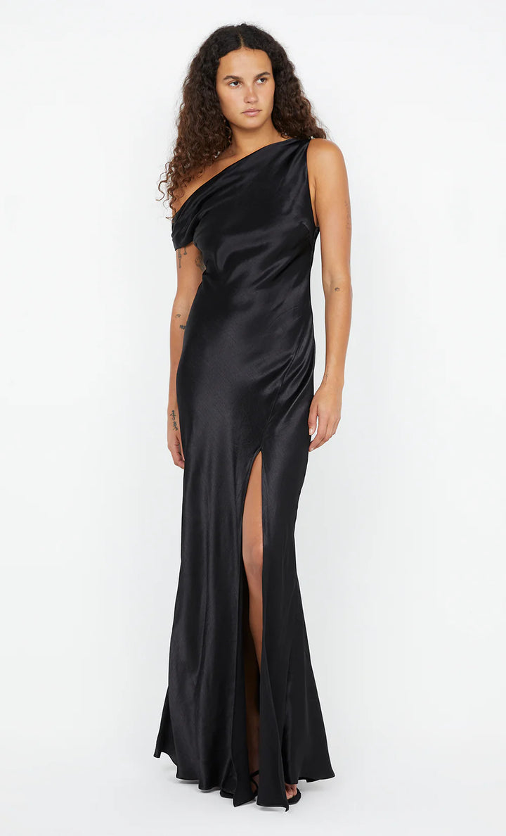 Sol Asym Dress - Black