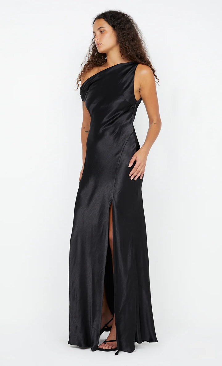Sol Asym Dress - Black