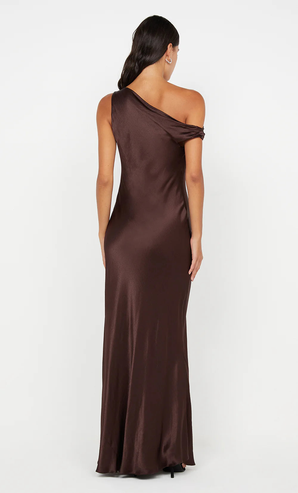 Sol Asym Dress - Dark Chocolate