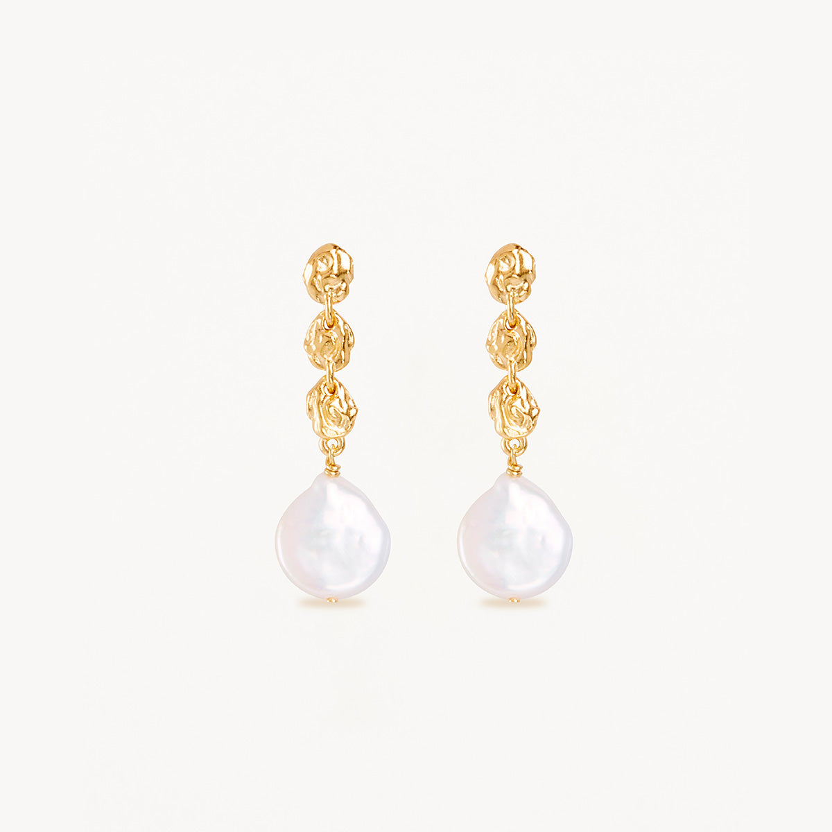 Grow With Grace Pearl Earrings Gold