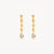 Adore You Long Drop Earrings Gold and Silver