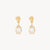 Adored Drop Earrings Gold and Silver