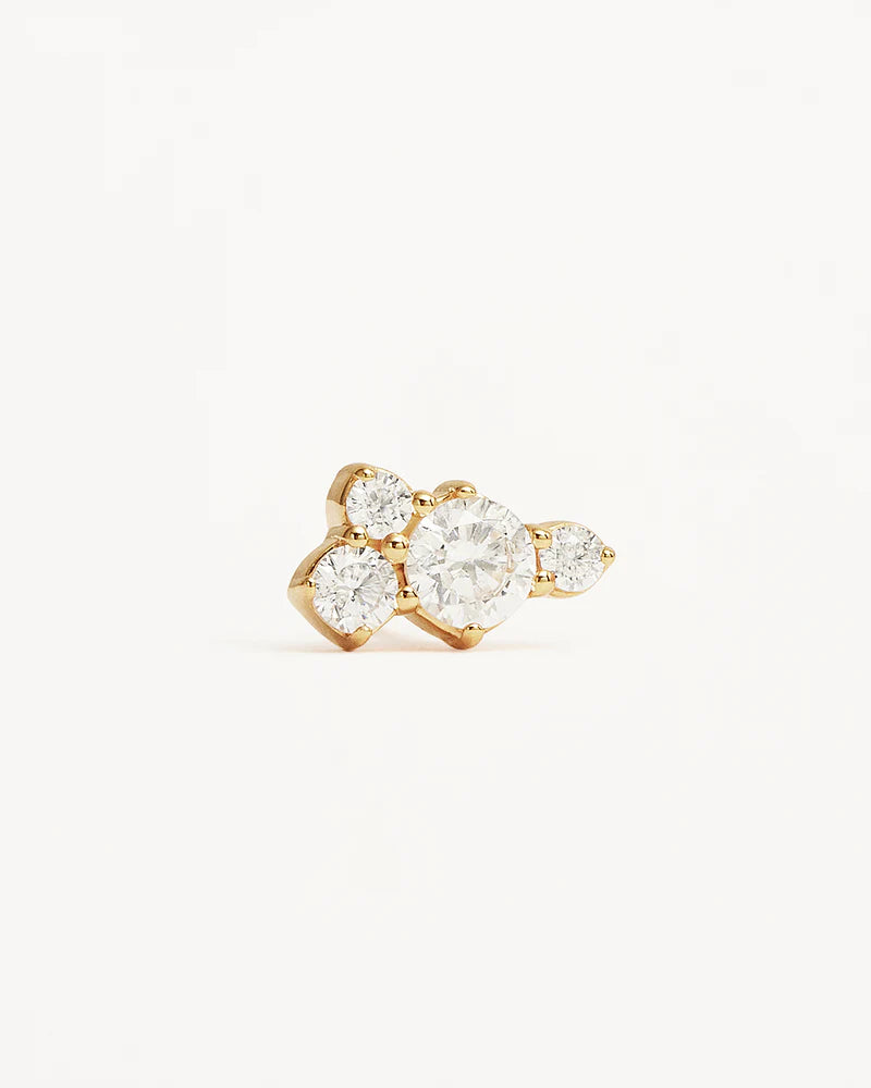 Mist Stud Earrings - 18k Gold Vermeil