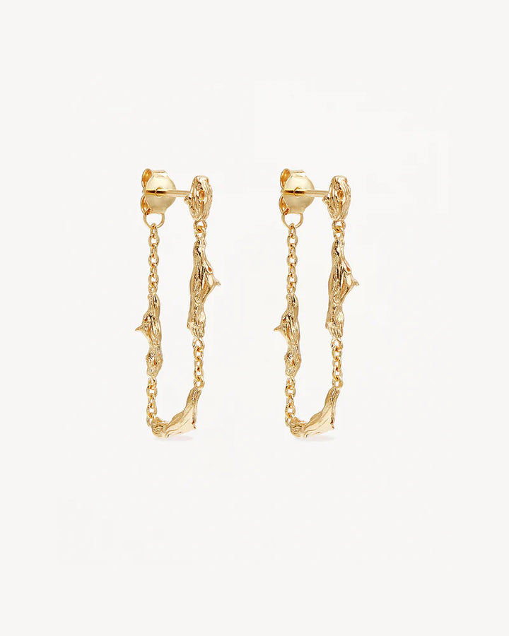 Drift Chain Earrings - Gold
