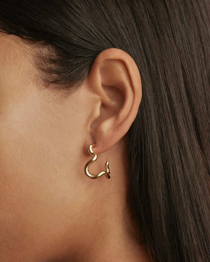 Flow Of Life Hoops - 18k Gold Vermeil