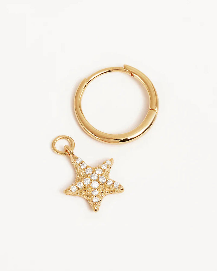 By The Sea Starfish Hoops - 18k Gold Vermeil