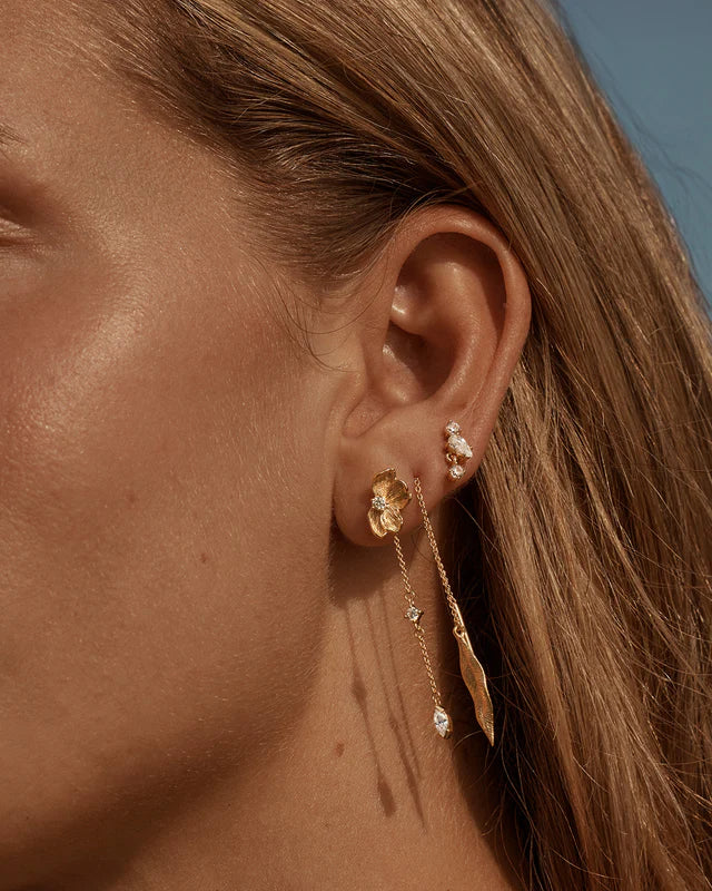 Awaken Thread Earring - 18k Gold Vermeil