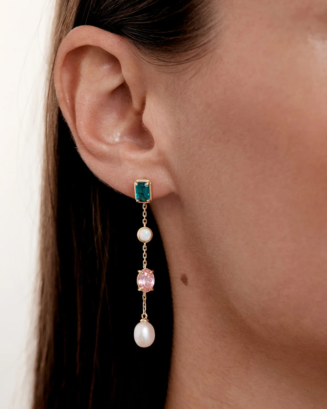 You Are Infinite Drop Chain Earrings - 18k Gold Vermeil