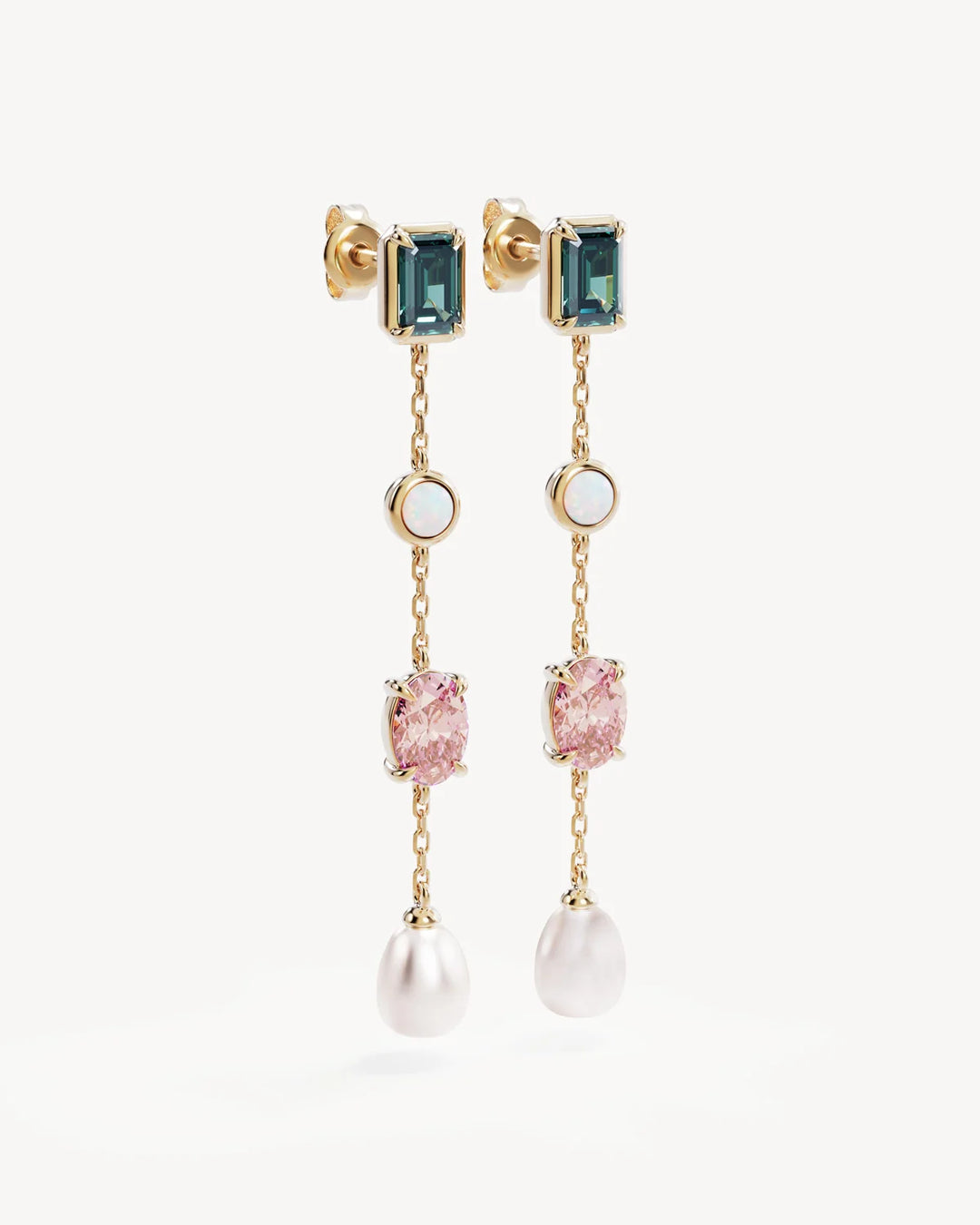 You Are Infinite Drop Chain Earrings - 18k Gold Vermeil