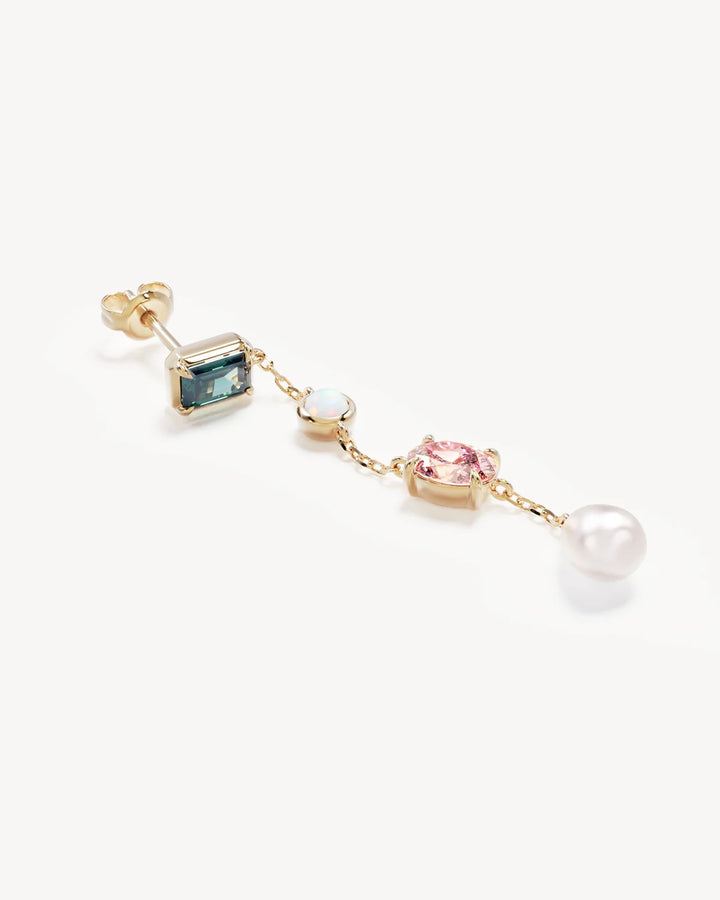 You Are Infinite Drop Chain Earrings - 18k Gold Vermeil