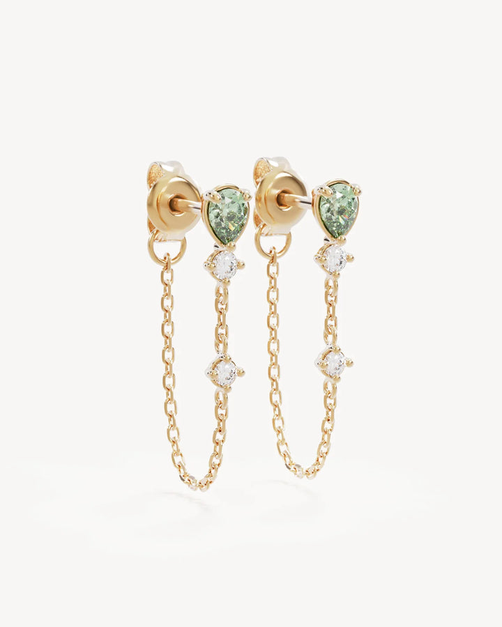 Aura Chain Earrings - 18k Gold Vermeil