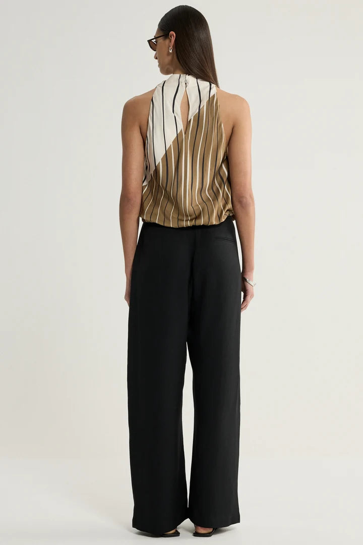 Sloane Top - Moss Stripe