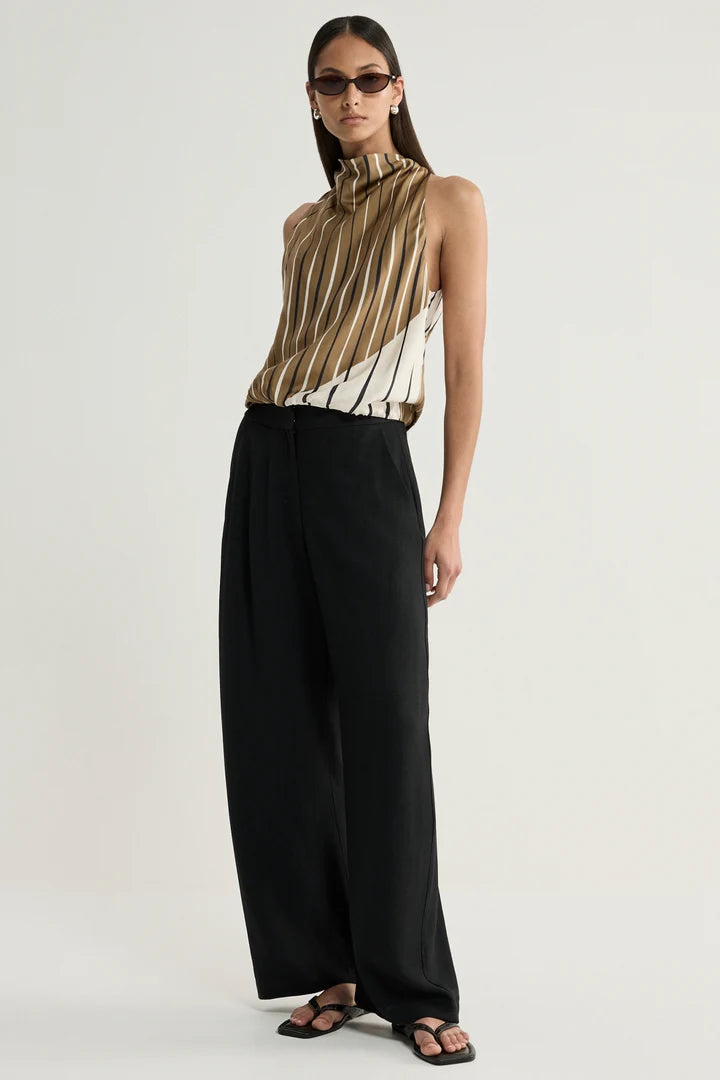 Sloane Top - Moss Stripe