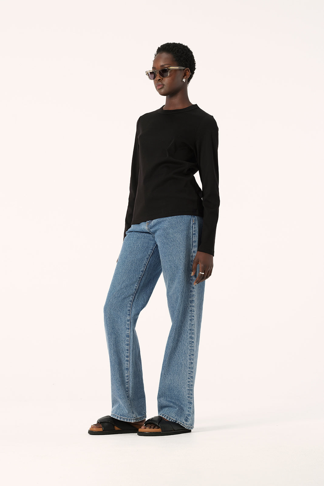Elka Zoe Long Sleeve Tee - Black