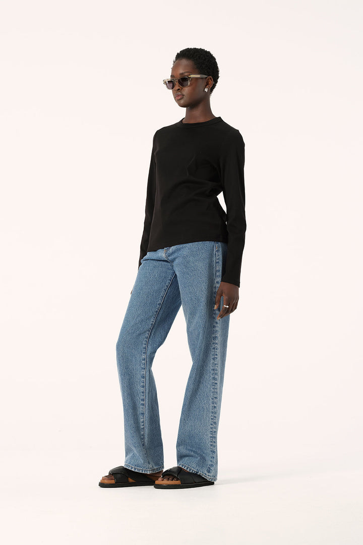 Elka Zoe Long Sleeve Tee - Black