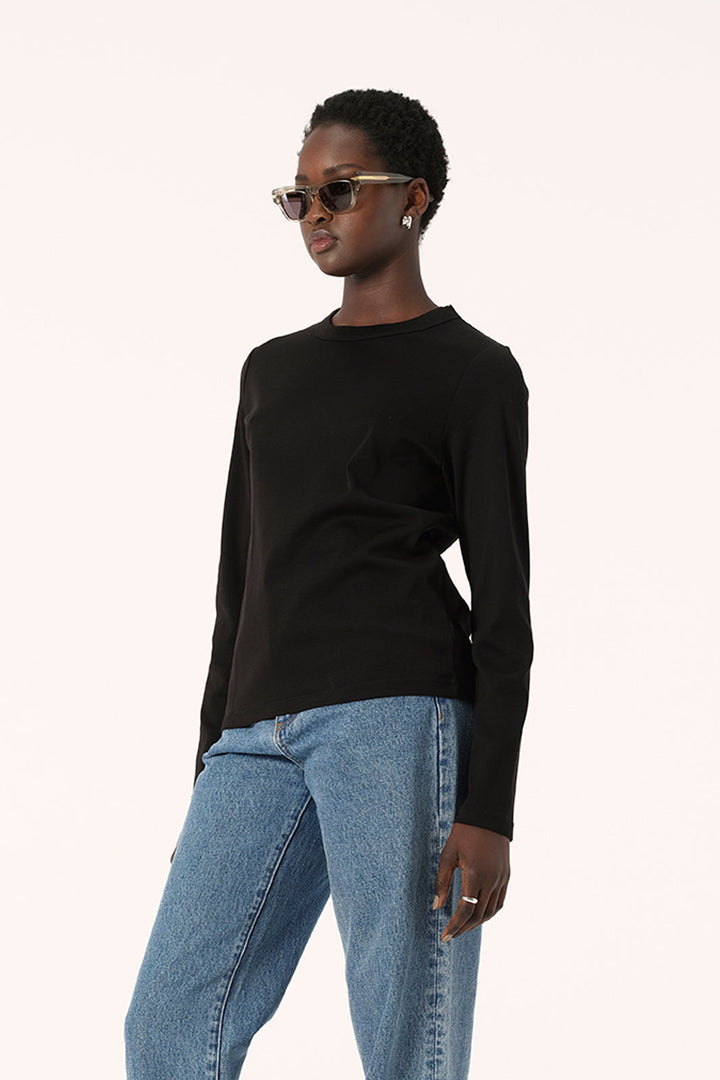 Elka Zoe Long Sleeve Tee - Black