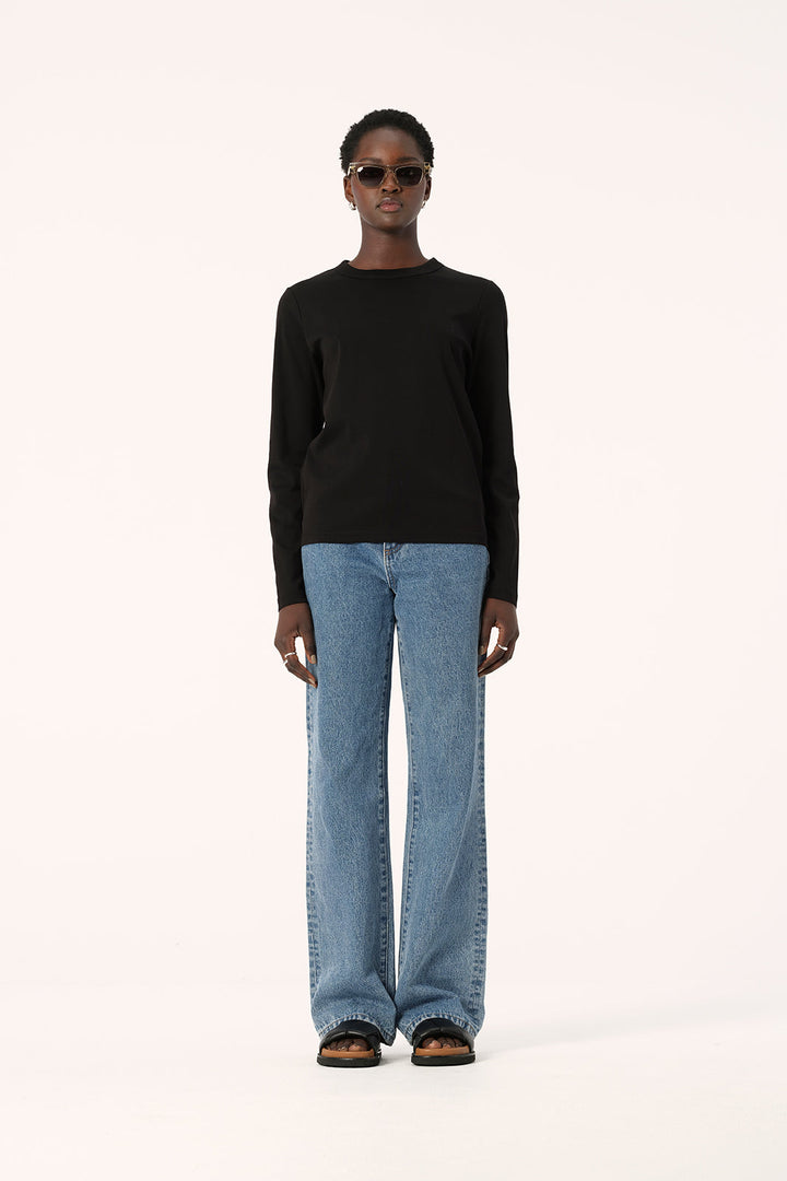 Elka Zoe Long Sleeve Tee - Black