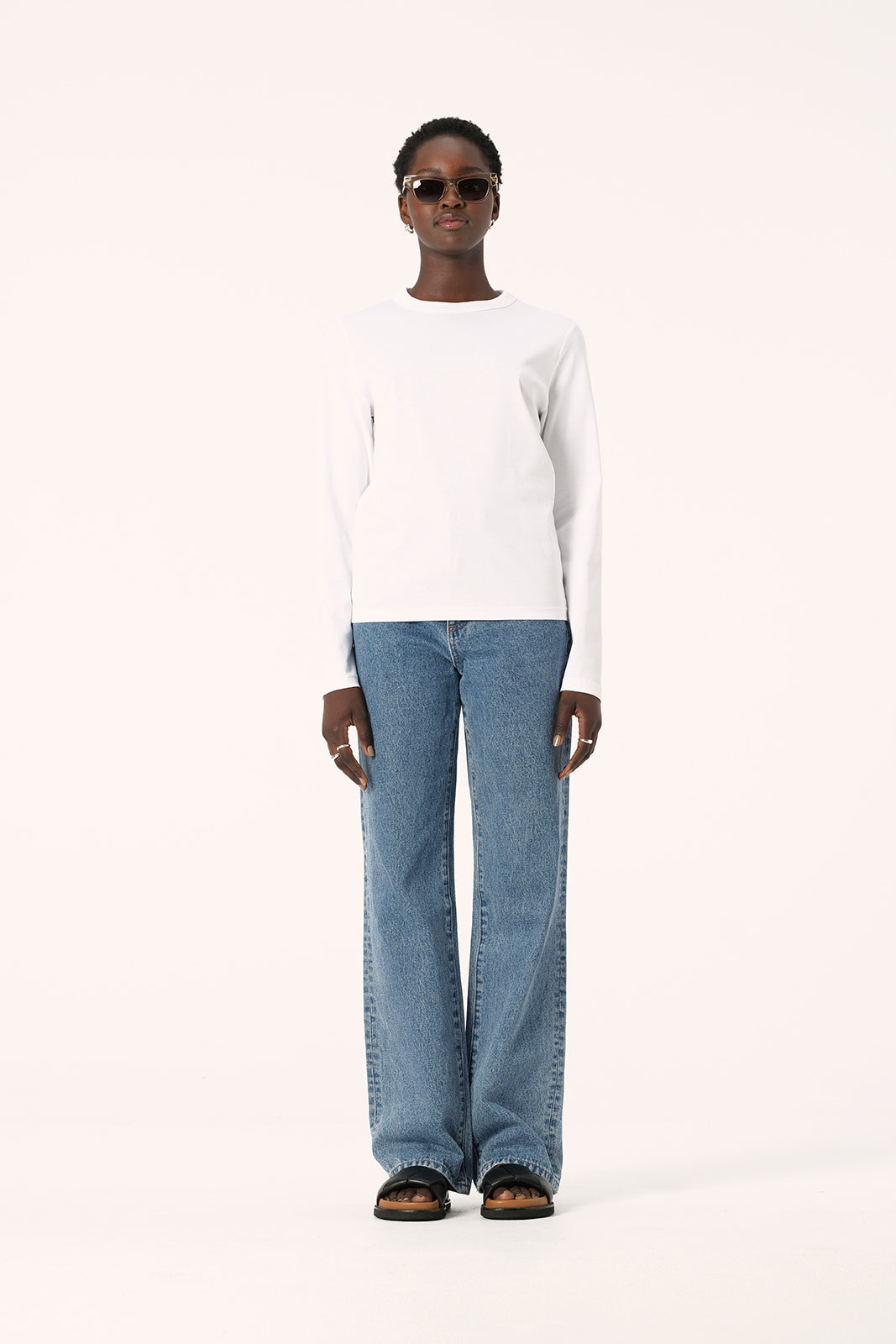 Elka Zoe Long Sleeve Tee - White