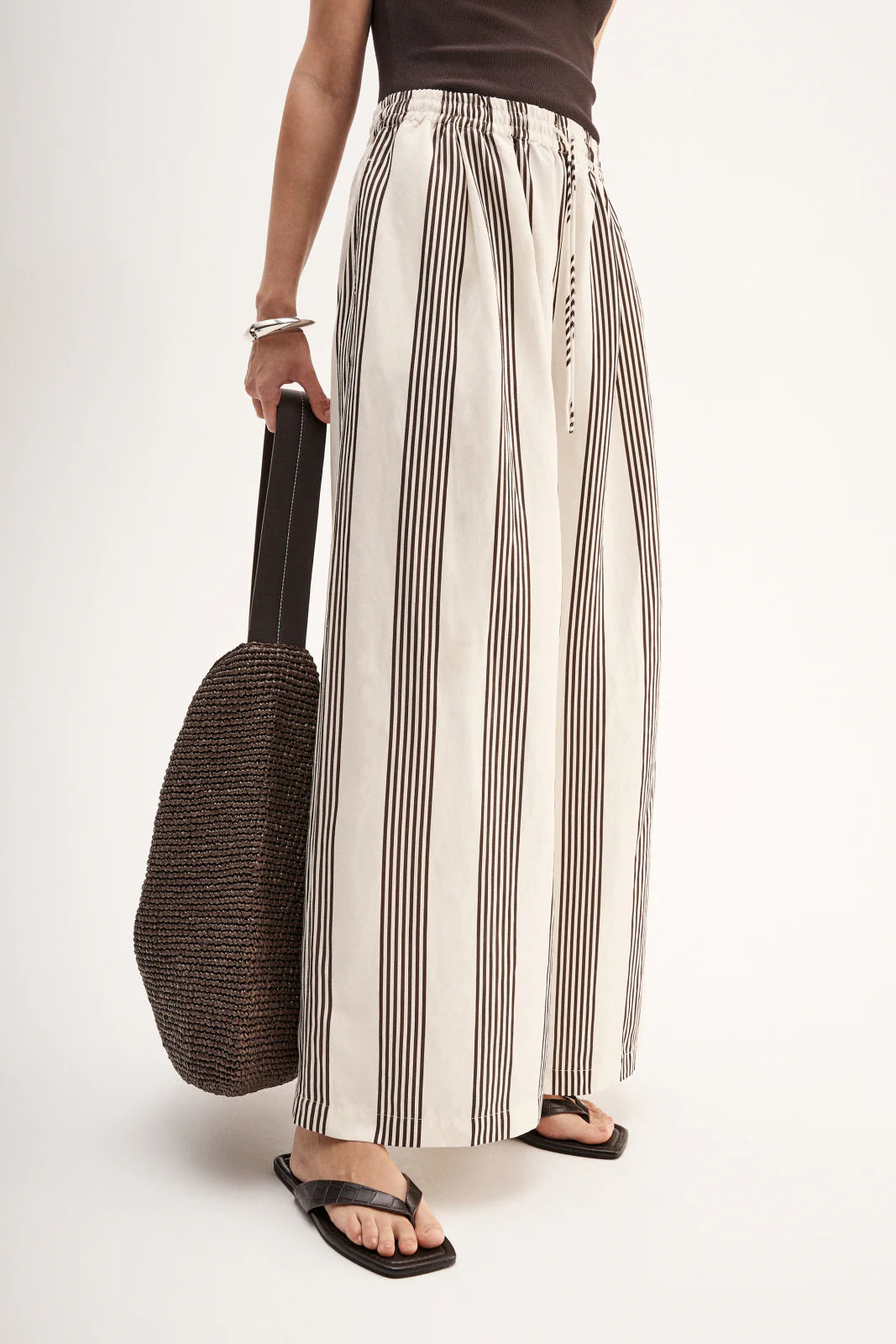 Milo Stripe Pant - Chocolate Stripe