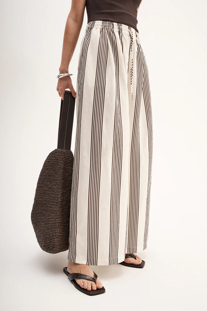 Milo Stripe Pant - Chocolate Stripe