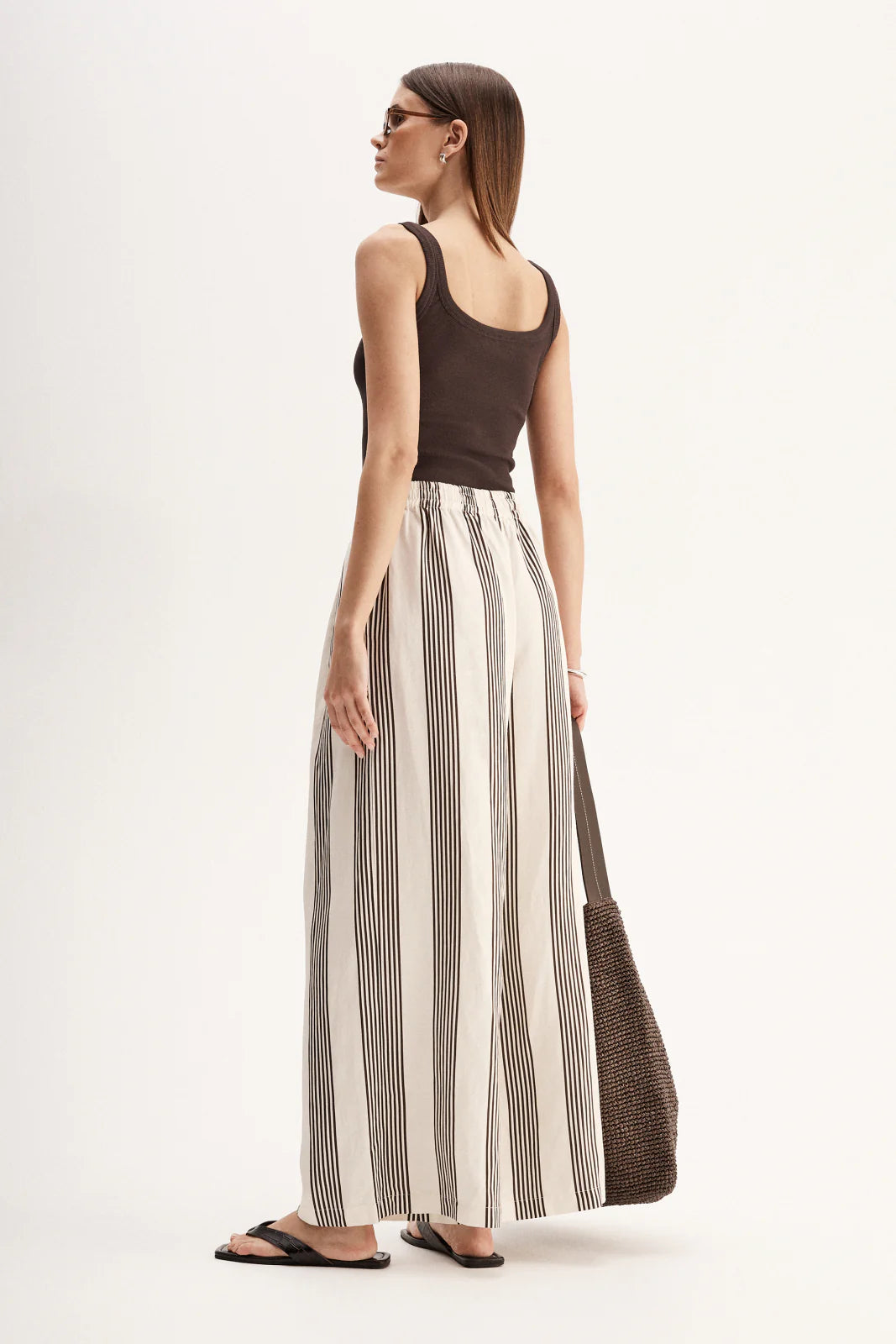 Milo Stripe Pant - Chocolate Stripe