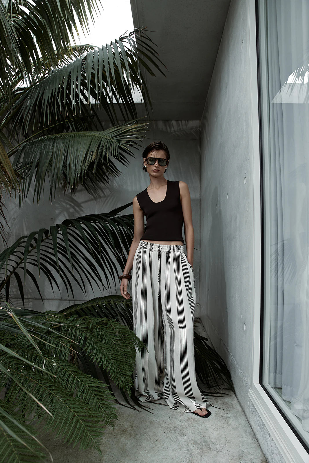 Milo Stripe Pant - Chocolate Stripe