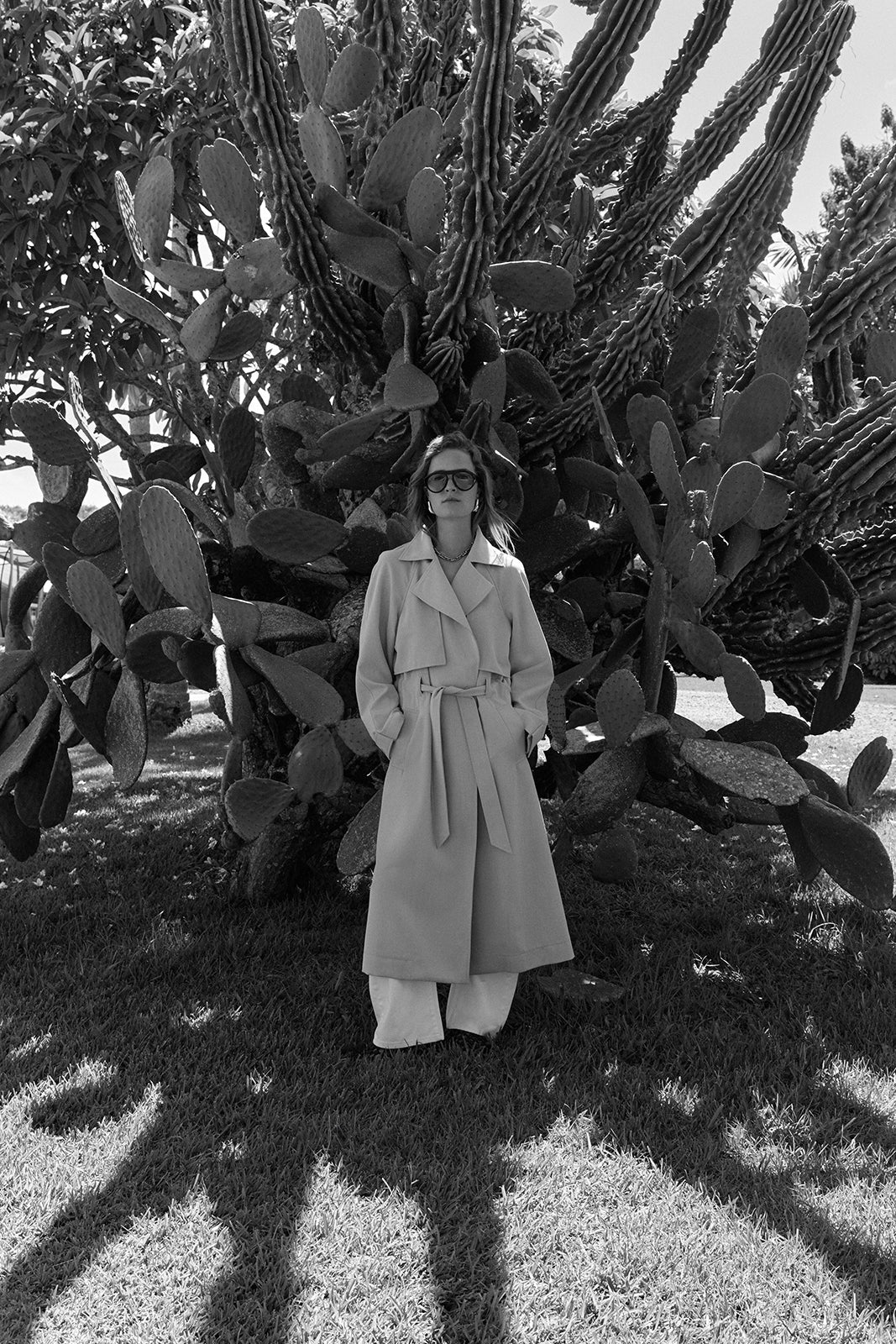 Nova Trench Coat - Pebble