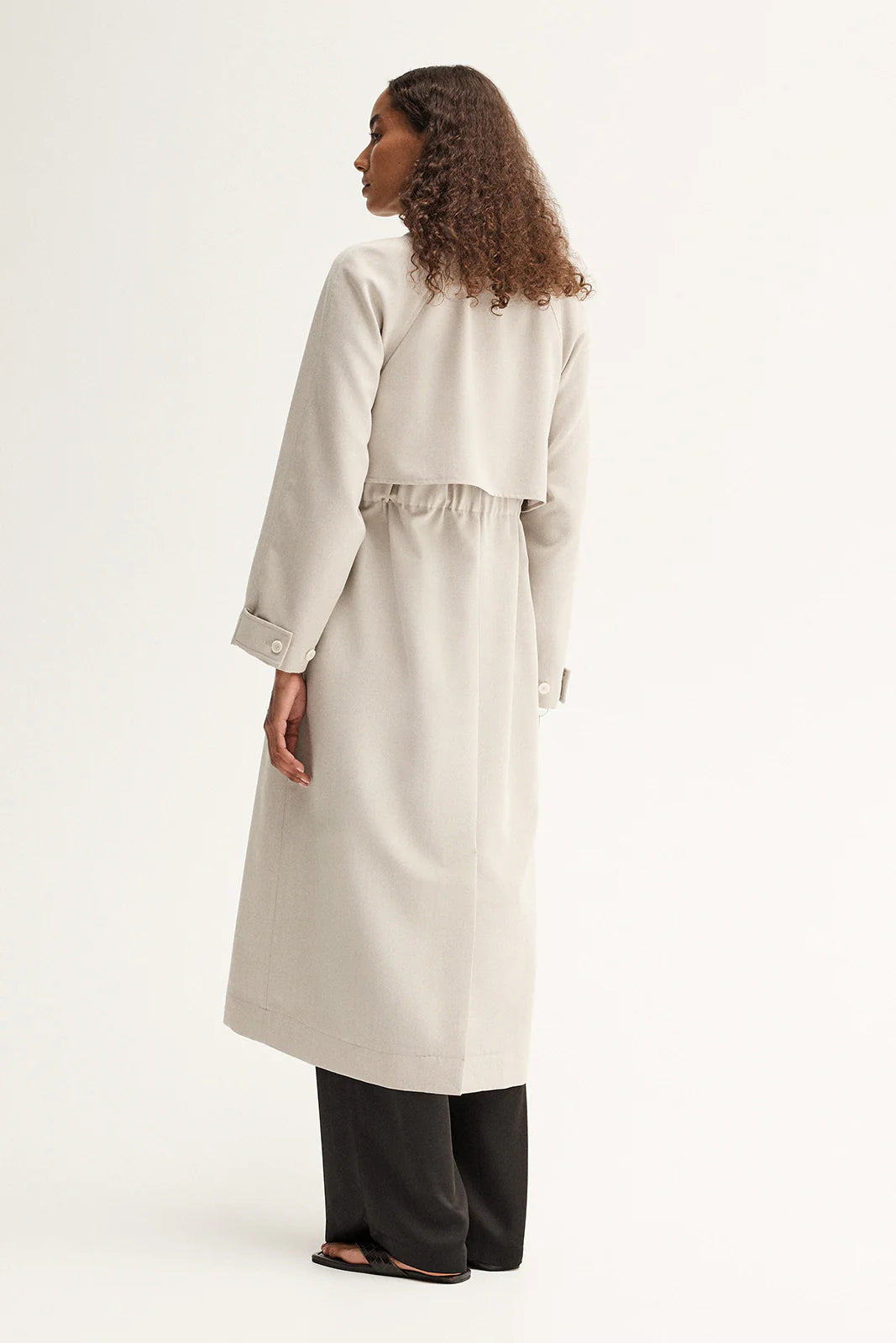 Nova Trench Coat - Pebble