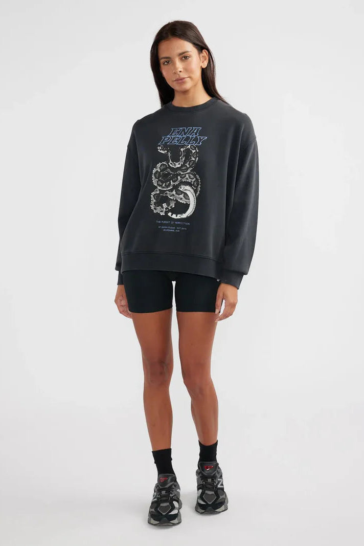 Lilly Oversized Sweat Python - Vintage Black/Ena Pelly