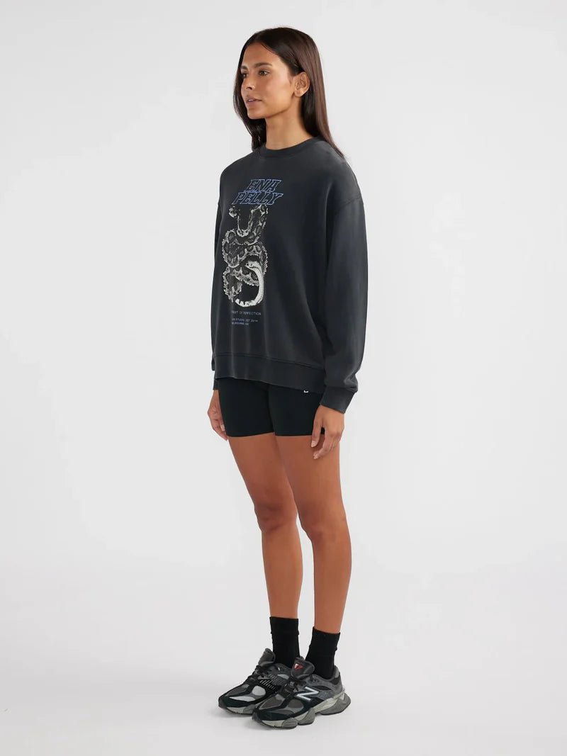 Lilly Oversized Sweat Python - Vintage Black/Ena Pelly