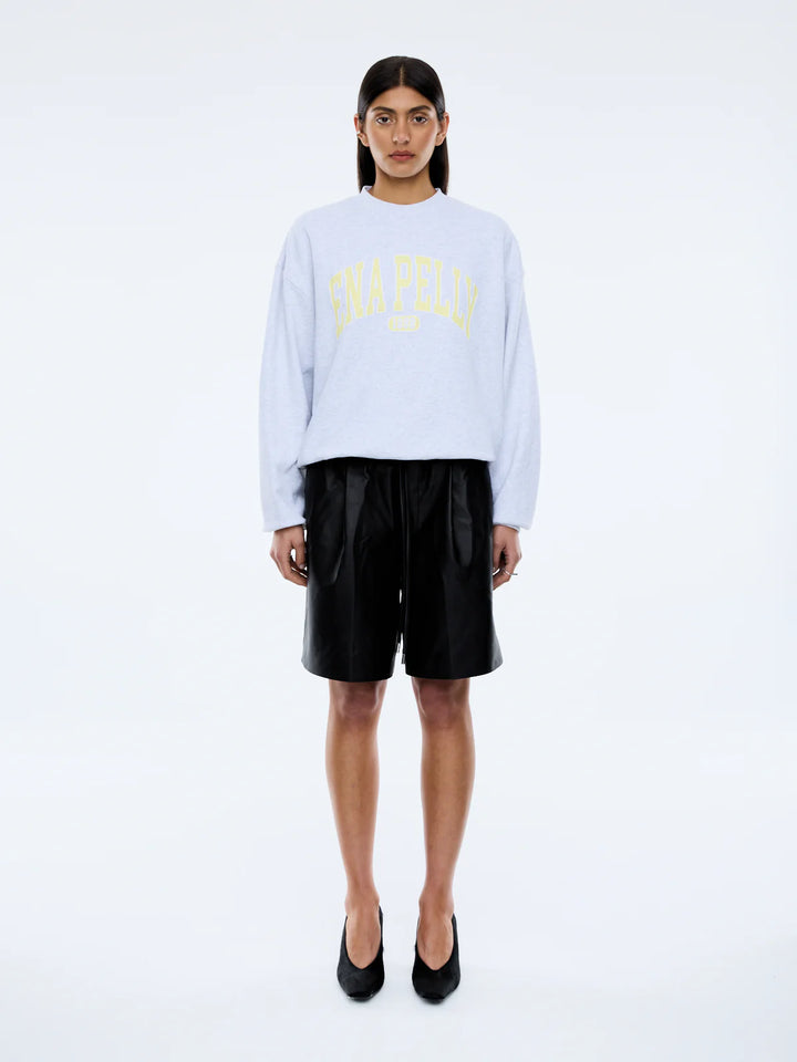 Anniversary Sweatshirt - White Marle/Lemon