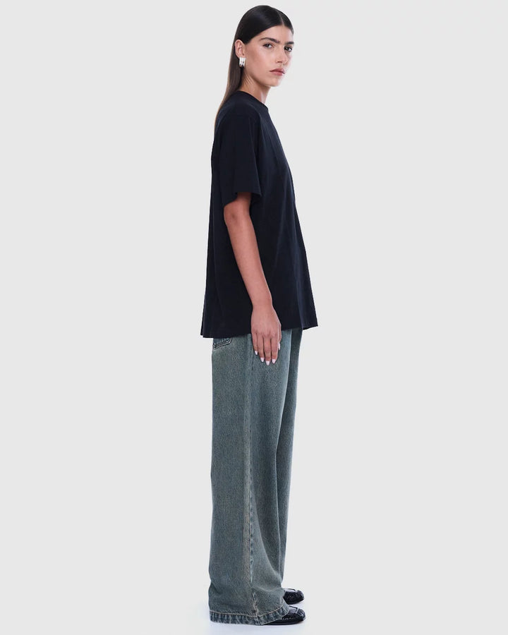 Ivy Relaxed Tee - Black/EP Studios