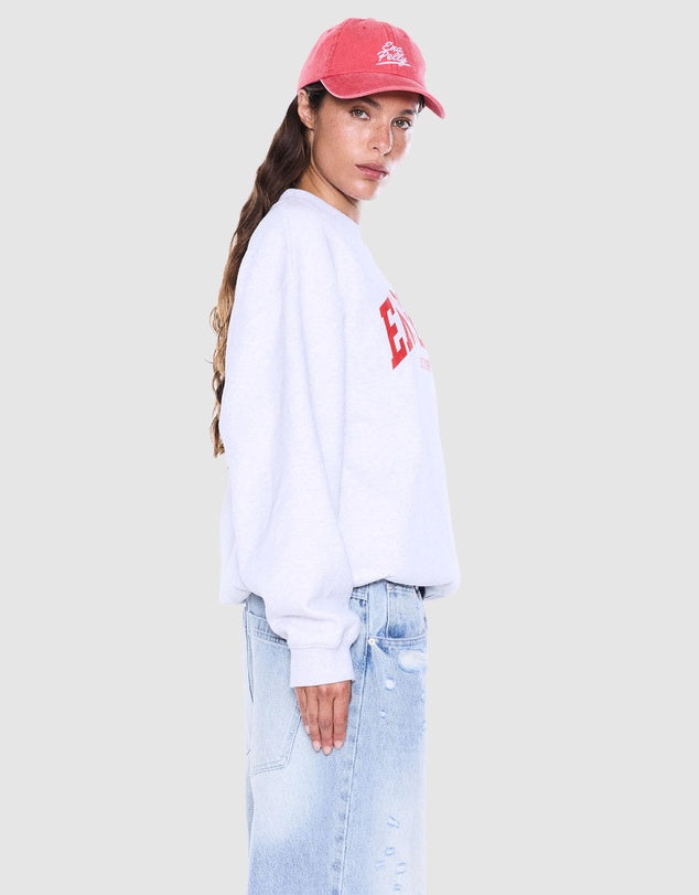 Mila Oversized Sweater - White Marle/Ena Pelly