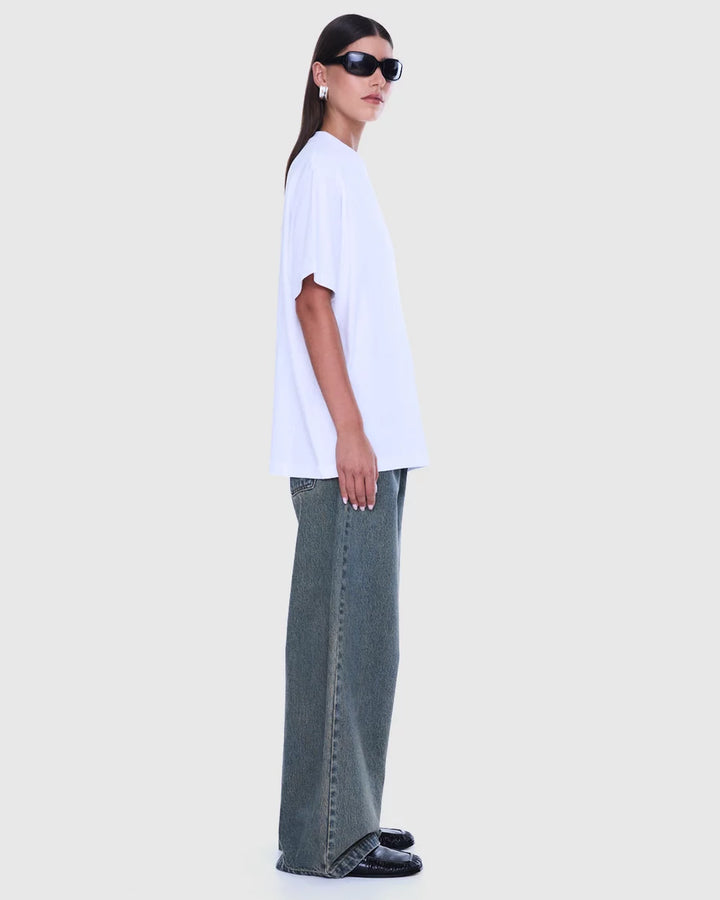 Ivy Relaxed Tee - White/EP Studios