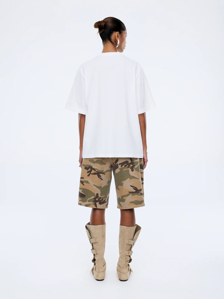 Riviera Watercolour Tee - Vintage White