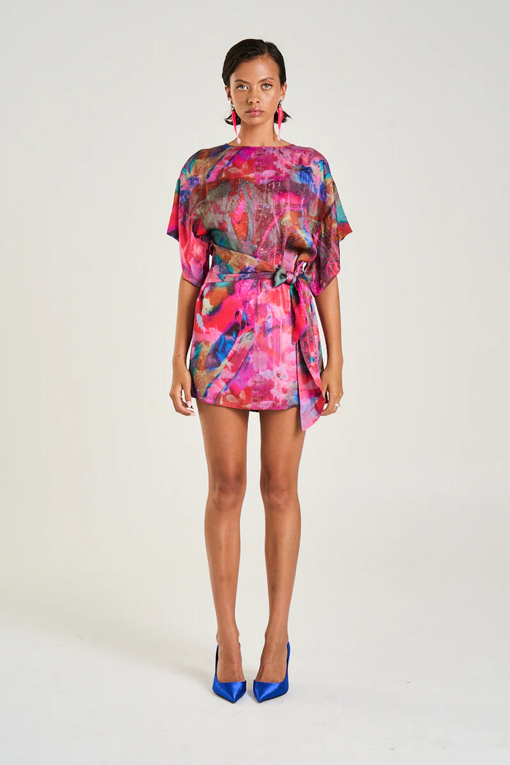 Tie Front Dress - Fish Tank