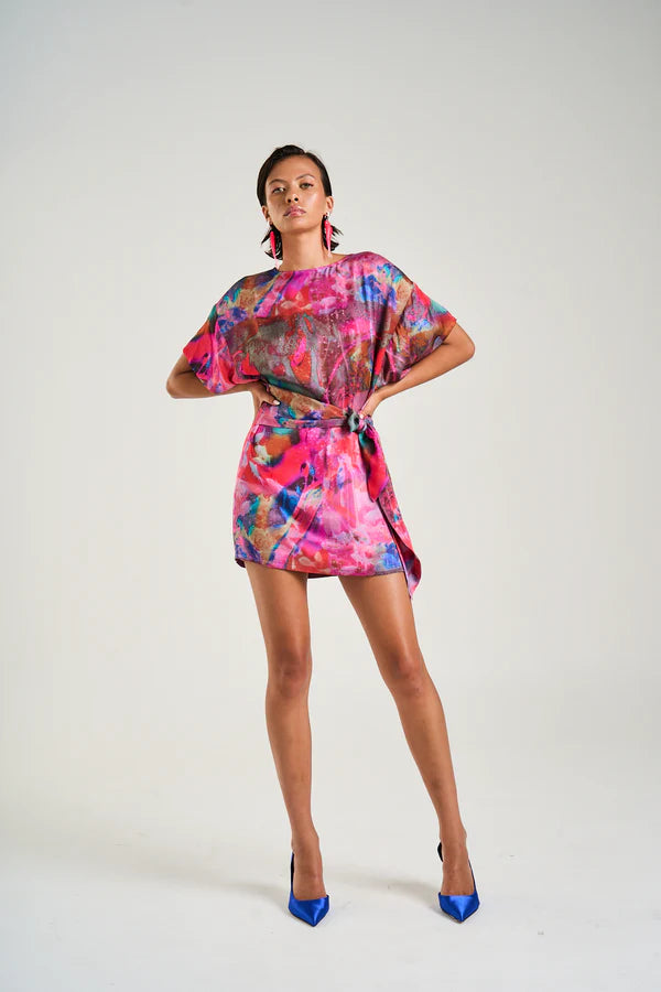 Tie Front Dress - Fish Tank