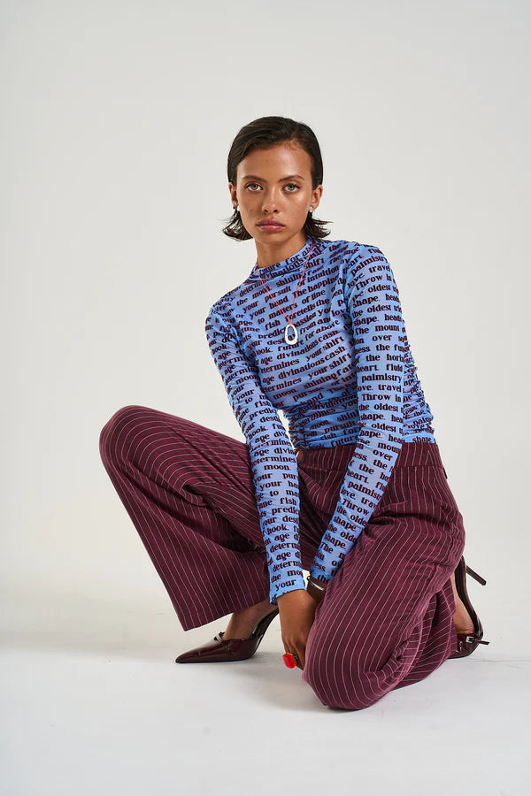 LS Ruched Top - Fortune Teller