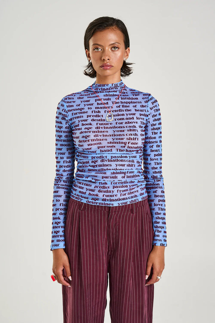 LS Ruched Top - Fortune Teller