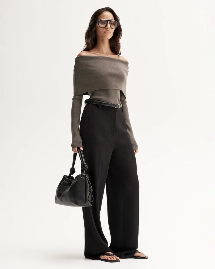 Sadie Knit Top - Taupe