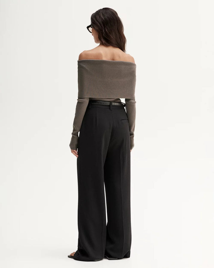 Sadie Knit Top - Taupe