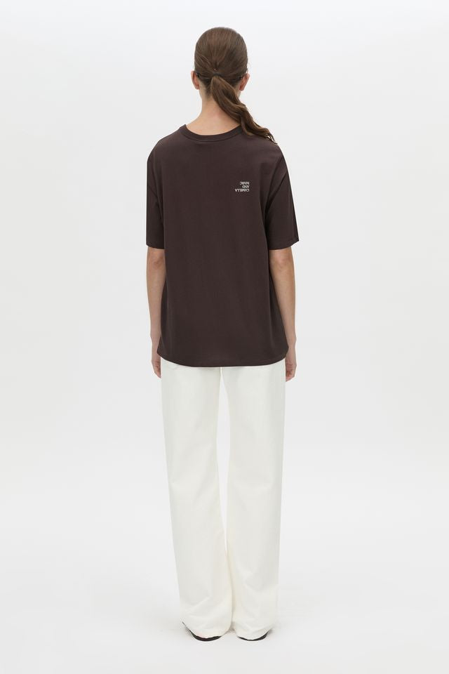 Calista Relaxed Print Tee - Hickory