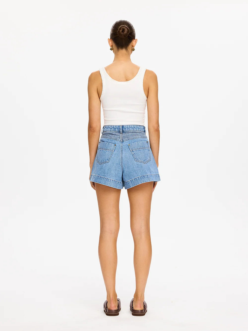 Celene Denim Short - Stonewash Blue