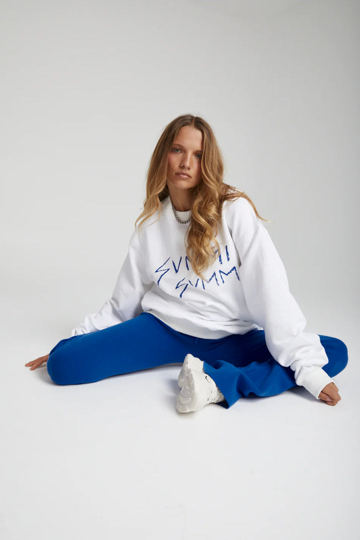 Big Jumper - White/Cobalt