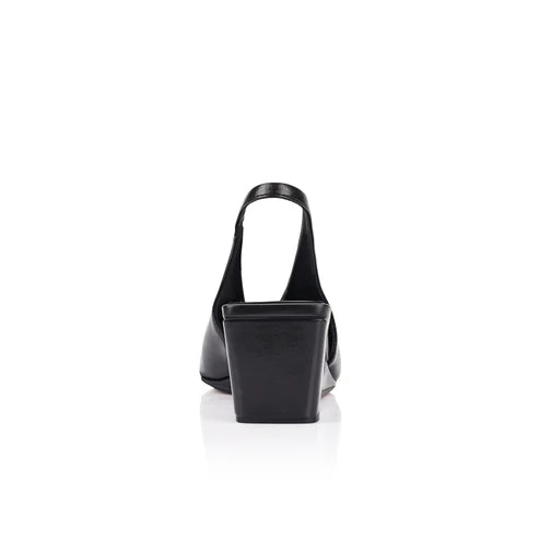 Ayvie Wedge - Black Patina Leather