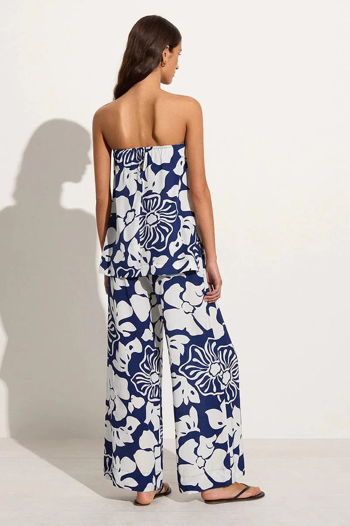 Lizette Top - Mica Floral Navy
