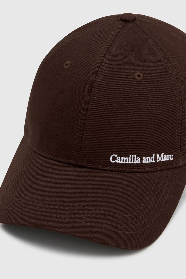Thome Embroidered Cap - Chocolate