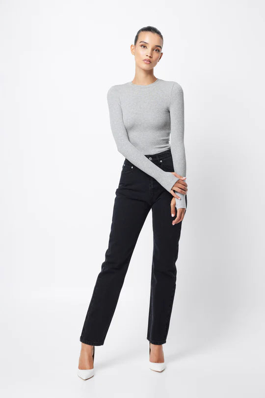 The Brooklyn Top - Grey Marle