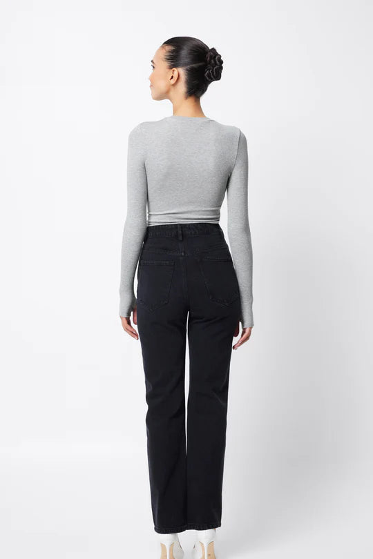 The Brooklyn Top - Grey Marle