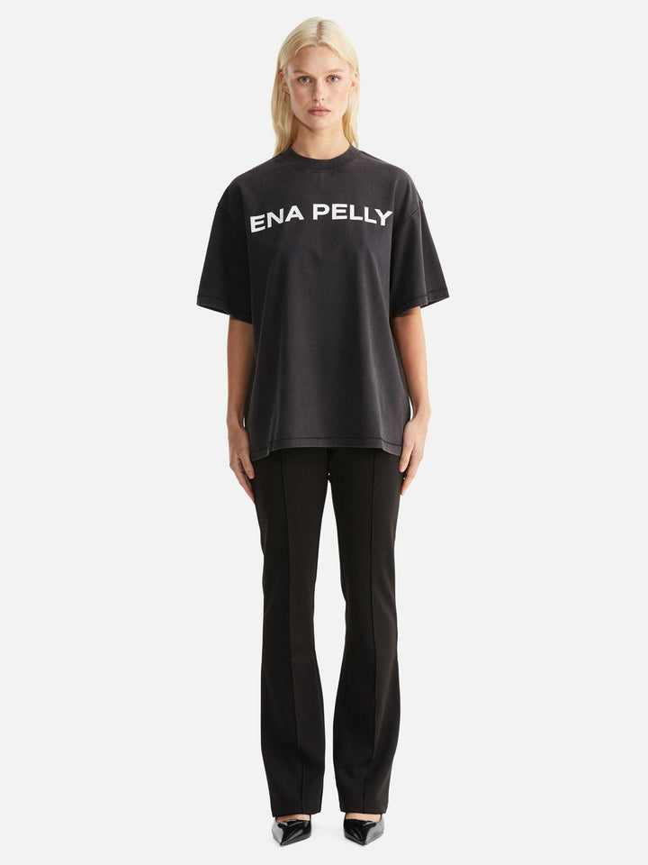 Chloe Oversized Tee - Vintage Black